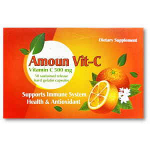 AMOUN VIT-C DIETARY SUPPLEMENT ( VITAMIN C 500 MG ) 30 SUSTAINED RELEASE HARD GELATIN CAPSULES